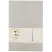 Ежедневник недатированный «Pearl» А5, серый, 96 листов, экокожа, Listoff - 0
