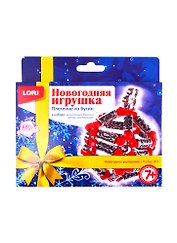 Набор для творчества Lori. Новогодняя игрушка. Плетение из бусин «Новогоднее украшение»