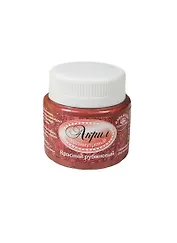 АКВА КОЛОР Краски акрил перламутровый 50мл красный рубиновый