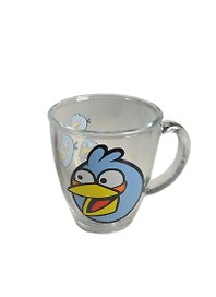 Angry Birds стеклянная кружка в коробке (голубая) (300мл)