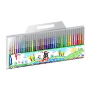 Фломастеры Berlingo, "Жил-был кот", смываемые 36 цветов