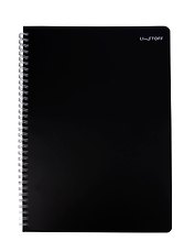 Тетрадь А4 80л кл. "Onyx" пласт.обл., спираль