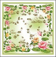 Салфетки Maki бум. сервиров. Кувшинка (SLОG010901) (33х33) (20шт) (3сл)