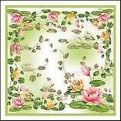 Салфетки Maki бум. сервиров. Кувшинка (SLОG010901) (33х33) (20шт) (3сл)