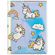 Записная книжка А7 78л кл. "Unicorn pattern" бензинов.ПВХ-обл.