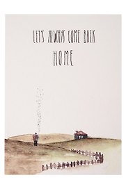 Открытка одинарная "let's always come back home"
