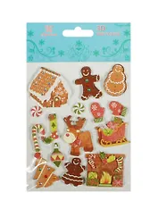 Бумажные 3D стикеры для ручного творчества (X3D-22) (Рукоделие) (упаковка)