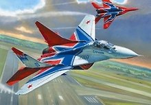 Сборная модель ЗВЕЗДА, Самолет, МиГ-29, Стрижи, 1:72
