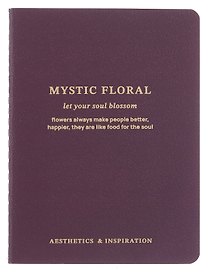 Записная книжка «Blossom» А6, 32 листа, нелинованная, фиолетовый, сшивка