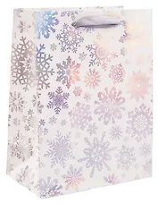 Пакет А5 18*23*10 "Снегопад" НГ, бум.мат.ламинат