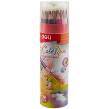 Карандаши цветные «Color Run», Deli, 36 цветов