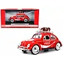 Машинка литая коллекционная Motor City Classics - Die-сast модель по лицензии Coca-Cola 1966 Volkswagen Beetle (Top Rack), масштаб 1:24