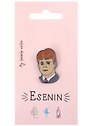 Значок My favorite writer Есенин (металл)