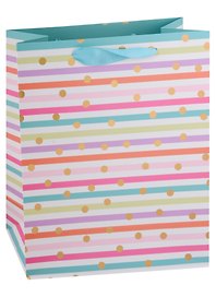 Пакет А4 32*26*12 "Bright stripes" нейтр. бум.мат