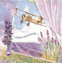 Набор салфеток для декупажа Лавандовый сад (211384/851189) (2шт.) (упаковка)