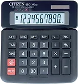 Калькулятор 10 разрядный настольный CITIZEN SDC-340 (|||), подъем дисплея