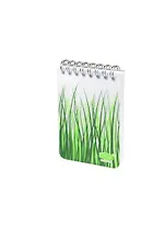 Блокнот А7 50л кл. "Stila Nature Трава" спираль, прозр.пластик.обл., stila