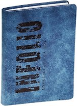 Ежедневник недат. А6 96л "Savage" синий, иск.кожа, замша, интегр. переплет, декор.тиснение, In Folio