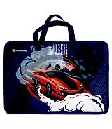 Папка для труда А4 "RED RIDE" 330*260*75, пластик, ткан.ручки, широкая