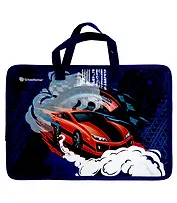 Папка для труда А4 "RED RIDE" 330*260*75, пластик, ткан.ручки, широкая