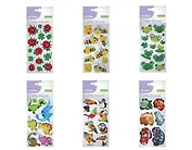 HOBBY TIME Наклейки с подвижными глазками, набор №1, 6 видов