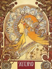 СКЕТЧПАД А5. А. МУХА. ЗОДИАК