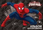 Альбом для рисования 20л А4 "Spider-man" скрепка, выб.УФ-лак, фольга, Disney