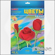 Набор для творчества, Lori,  Цветы из флиса "Розы"