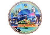 Панно 4-х слойное Мурманск  Достопримечательности города вид 1 (7,5,8х 7,5 см.) (хдф) - 2