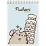 Блокнот А6 40л кл. "Pusheen" даблспираль, выб. УФ-лак двойной  - 0