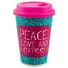 Стакан керамический Peace, Love and Coffee (ПВХ бокс) - 0