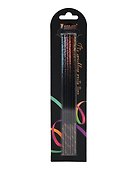 Набор свечей для торта Black Mix (разноцветные) (6шт) (15см) (12-7color-candle_23) - 0