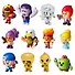 Набор коллекционных фигурок Brawl Stars, 12 шт., 3 редких героя: Спайк, Мэг и Амбер, (5см), (BRW2080A) - 1