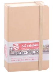 Блокнот для зарисовок 9*14см 80л "Art Creation" 140г/м2, 7БЦ, Крафт, Fabriano 