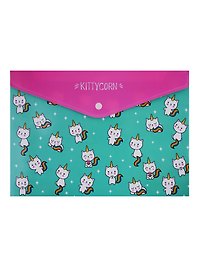 Папка -конверт «Kittycorn» А4 на кнопке