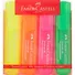 Текстовыделители Faber-Castell, 46 Superfluorescent, 4 цвета - 0