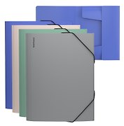 Папка на резинке А4 "Soft Navy", софт-тач, пластик, ассорти, Erich Krause