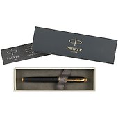 Ручка-роллер чёрная, IM Premium Black/Gold GT, Parker - 2