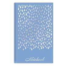 Записная книжка «Ноутбук. Серебряные капли» А6+, 96 листов, Феникс+