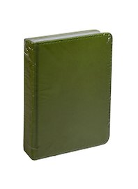 Ежедневник недат. А6 136л "VELVET" оливковый, иск.кожа, ляссе, Bruno Visconti