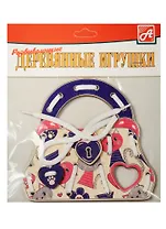 Шнуровка сумочка Кошечка и сердечки (Д497а) (сумочка+замочек+сердечко+шнурок) (3+) (упаковка)