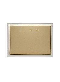 Рама 25*35 деревянная, цв. белый с золотом, со стеклом, Двуреченский