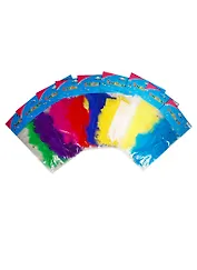 Набор пушистых перьев 15шт 10-15см в ассортименте