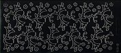 Контурные наклейки Листья и цветы (190813) (лист) (черн.) (10х23см)