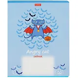 Тетрадь в линейку Hatber, Catbook, 18 листов, в ассортименте