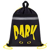 Мешок для сменной обуви «Dark cat», с петлей, светоотражающая полоса, 47X37см