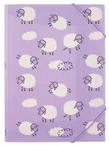 Папка на резинке А5 "Овечки"