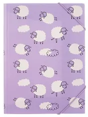 Папка на резинке А5 "Овечки"