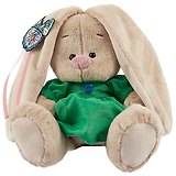 Игрушка мягкая Budi Basa, Зайка Ми в зеленом платье с бабочкой (малый), 15см