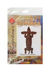 КП-201 Набор для создания текстильной игрушки Кофейная Такса (34см) (упаковка)